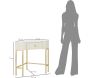 Console d'angle effet matelassé Sharon 84.5 x 60 x 77 cm - MAU-0449
