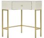 Console d'angle effet matelassé Sharon 84.5 x 60 x 77 cm - 279