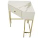 Console d'angle effet matelassé Sharon 84.5 x 60 x 77 cm - 5
