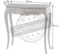 Console blanche en bois MDF Murano - AMA-1938