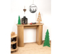 Console en bois lamé arrondie - AUB-7343