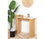 Console en bois lamé arrondie - 5