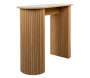Console en bois lamé arrondie - 6