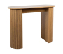 Console en bois lamé arrondie