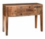 Console en bois recyclé et métal