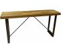 Console en fer et bois 160 x 40 x 80 cm