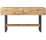 Console imitation bois et métal Atlantic