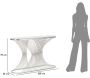 Console en métal Stripe 120 x 35 x 79 cm - MAU-0458