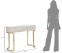 Console en métal et bois Beauty 100 x 40 x 80 cm - MAU-0831