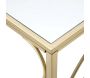 Console en métal doré Art 140 x 40 x 80 cm - 7