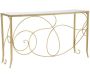 Console en métal doré Art 140 x 40 x 80 cm