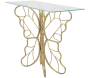 Console en métal doré Butterfly 110 x 40 x 76 cm - 129