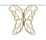Console en métal doré Butterfly 110 x 40 x 76 cm - 6