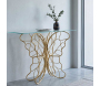 Console en métal doré Butterfly 110 x 40 x 76 cm - MAURO FERRETTI