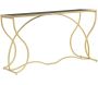 Console en métal doré Sunshine 130 x 40 x 75 cm