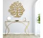 Console en métal doré Sunshine 130 x 40 x 75 cm - MAURO FERRETTI