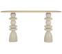 Console en métal avec plateau en bois Top 150 x 45 x 77.5 cm - MAU-0921