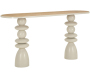 Console en métal avec plateau en bois Top 150 x 45 x 77.5 cm