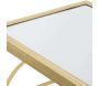 Console en métal plateau en verre Marie 120 x 41 x 81 cm - 7