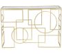 Console en métal plateau en verre Marie 120 x 41 x 81 cm - 199