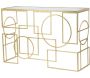Console en métal plateau en verre Marie 120 x 41 x 81 cm - 5