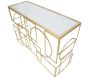 Console en métal plateau en verre Marie 120 x 41 x 81 cm - 6