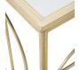 Console en métal plateau en verre Marie 120 x 41 x 81 cm - 8