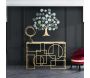 Console en métal plateau en verre Marie 120 x 41 x 81 cm - MAURO FERRETTI