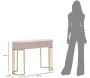 Console en métal avec tiroir Montpellier 100 x 40 x 75 cm - MAU-0829