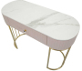 Console en métal avec tiroir Montpellier 100 x 40 x 75 cm - 6
