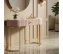 Console en métal avec tiroir Montpellier 100 x 40 x 75 cm - MAURO FERRETTI