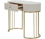 Console en métal avec tiroir Montpellier 100 x 40 x 75 cm - 5