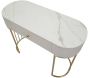 Console en métal avec tiroir Montpellier 100 x 40 x 75 cm - 6