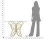 Console en métal et verre Butterfly 110 x 40 x 76 cm - MAU-0184