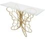 Console en métal et verre Butterfly 110 x 40 x 76 cm - 149