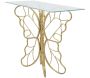 Console en métal et verre Butterfly 110 x 40 x 76 cm - 5
