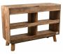 Console en pin recyclé étagères et tiroirs REWOOD - AUB-3998