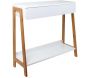 Console scandinave en bois avec tiroir Ida