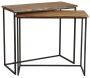 Consoles en bois et métal Ubi (Lot de 2) - AUB-3016