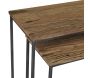 Consoles en bois recyclé et métal (lot de 2) - AUBRY GASPARD