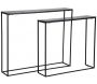 Consoles en métal zinc antique (Lot de 2)