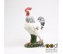 Coq blanc en résine 30 x 17 x 49 cm - Farmwood animals