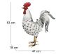Coq décorarif en métal 53 cm - RIV-0238