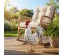 Coq décorarif en métal 53 cm - 