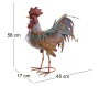 Coq décoratif en métal laqué - AUB-3612