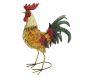 Statue de Coq en métal coloré