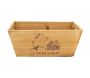 Corbeille en bois rectangulaire 