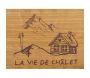 Corbeille en bois rectangulaire 