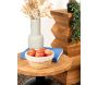 Corbeille en jonc naturel et jute - AUB-4411