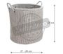 Corbeille à linge en laine doublure polyester - AUB-3289